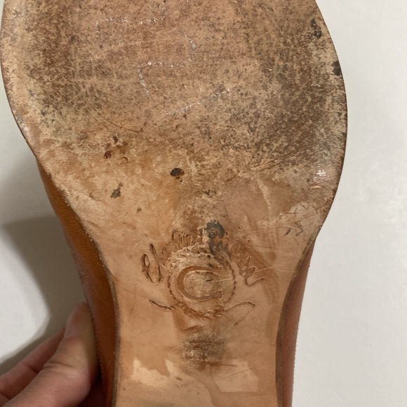 Lucchese Charlie 1 Horse Western Heeled Mules Pecan Brown Leather Size 8 - Picture 9 of 14